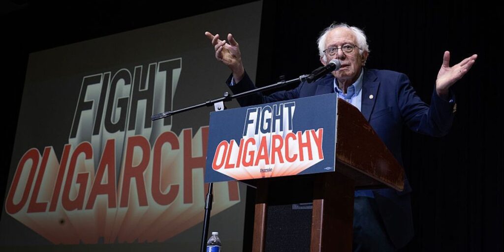 Sanders to lead oligarchy fight tour in maine with collins