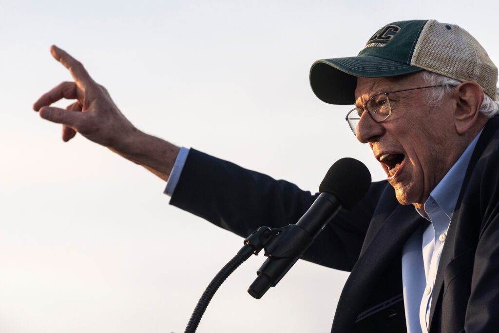 Bernie sanders takes his oligarchy fight to rural conservative california
