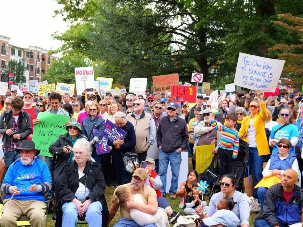 Maplewood Protest Against Fascism Attracts Large Crowd Maplewood protest against fascism attracts large crowd