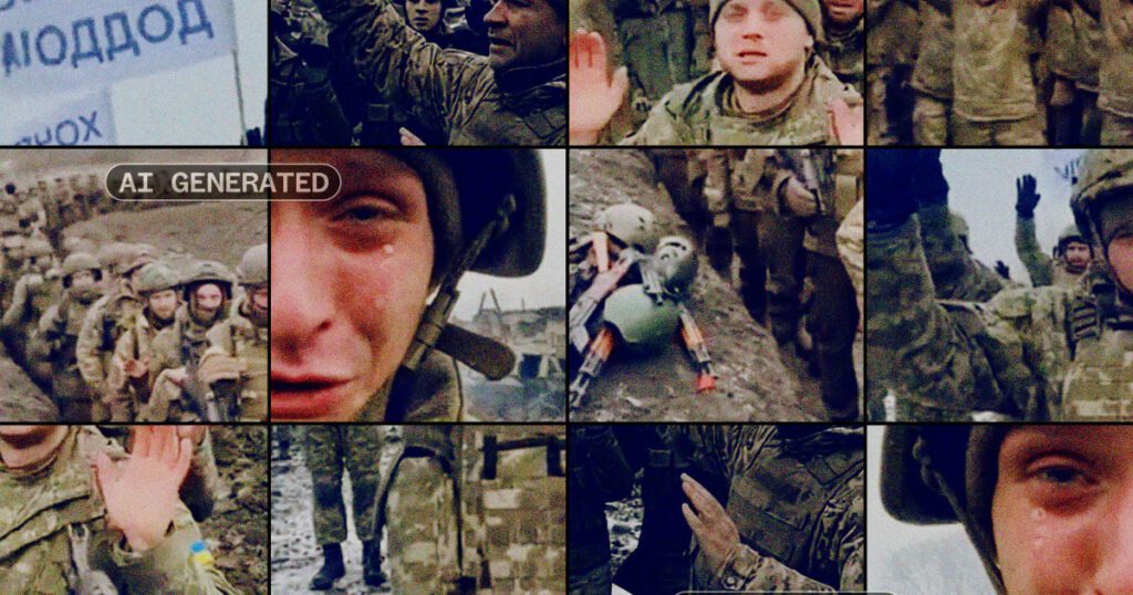 Ultrarealistic ai videos capture the struggles of ukrainian soldiers amid