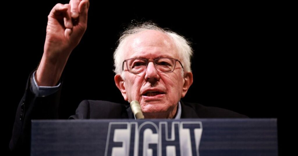 Bernie sanders launches fight against oligarchy in iowa city